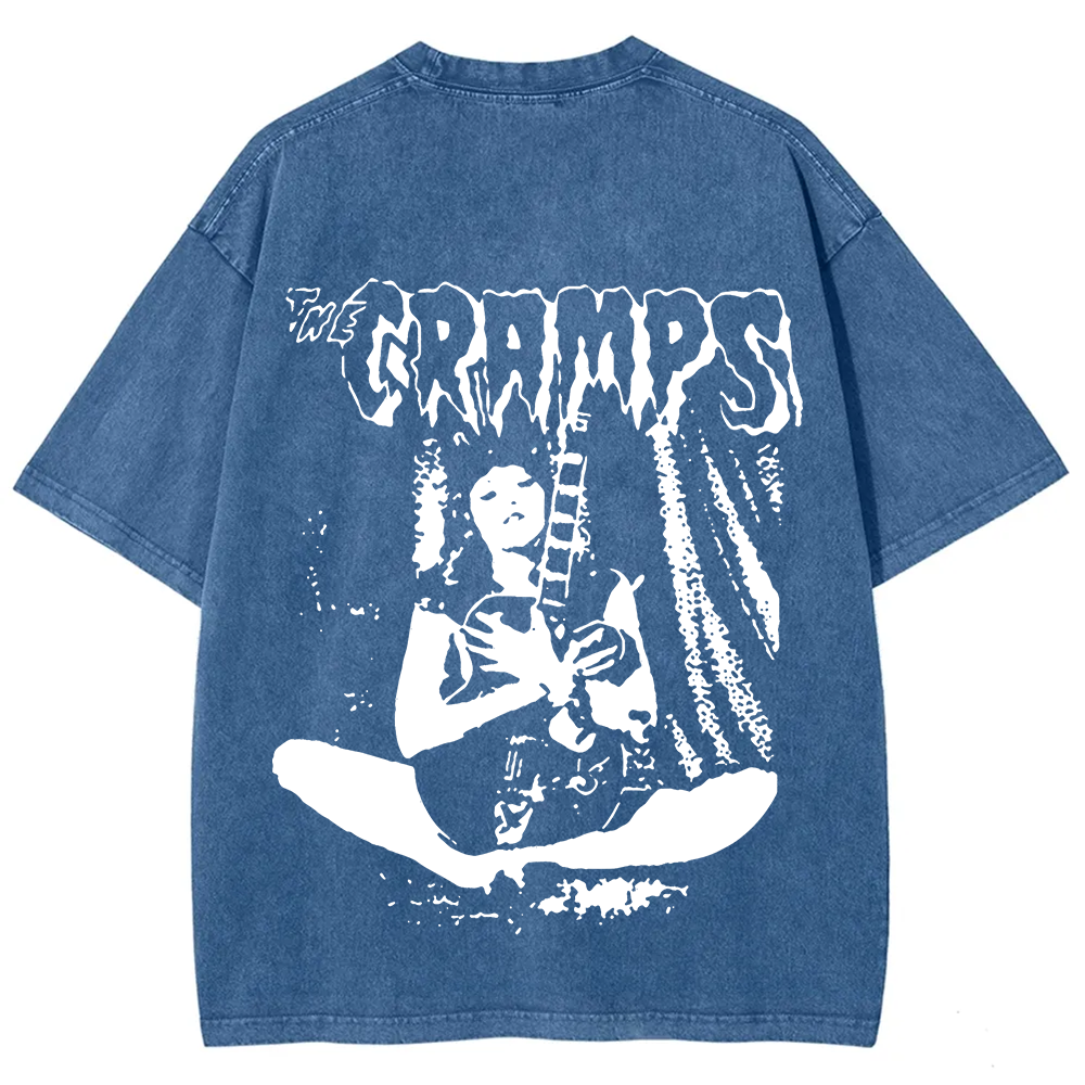Unisex Vintage The Cramps Band Female guitarist t-Shirt