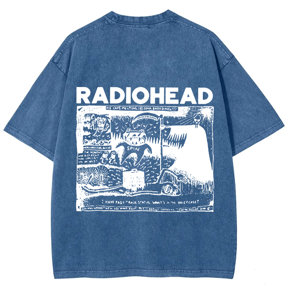 Unisex Cotton Radiohead Rock Band t-Shirt