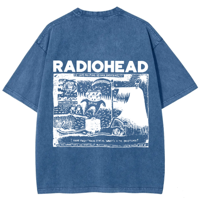 Unisex Cotton Radiohead Rock Band t-Shirt