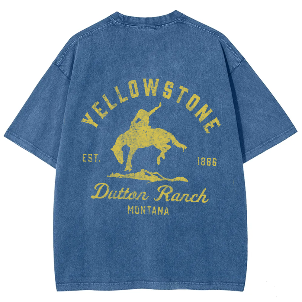 Unisex Vintage Washed Yellowstone Dutton Ranch t-Shirt