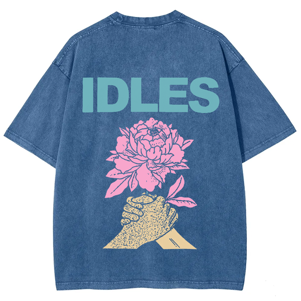  Idles Band Vintage Washed  t-Shirt