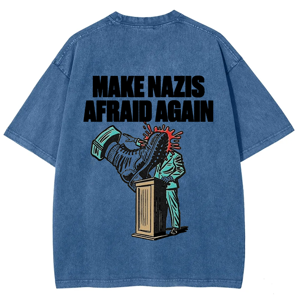 Vintage Washed Make Nazis Afraid Again t-Shirt
