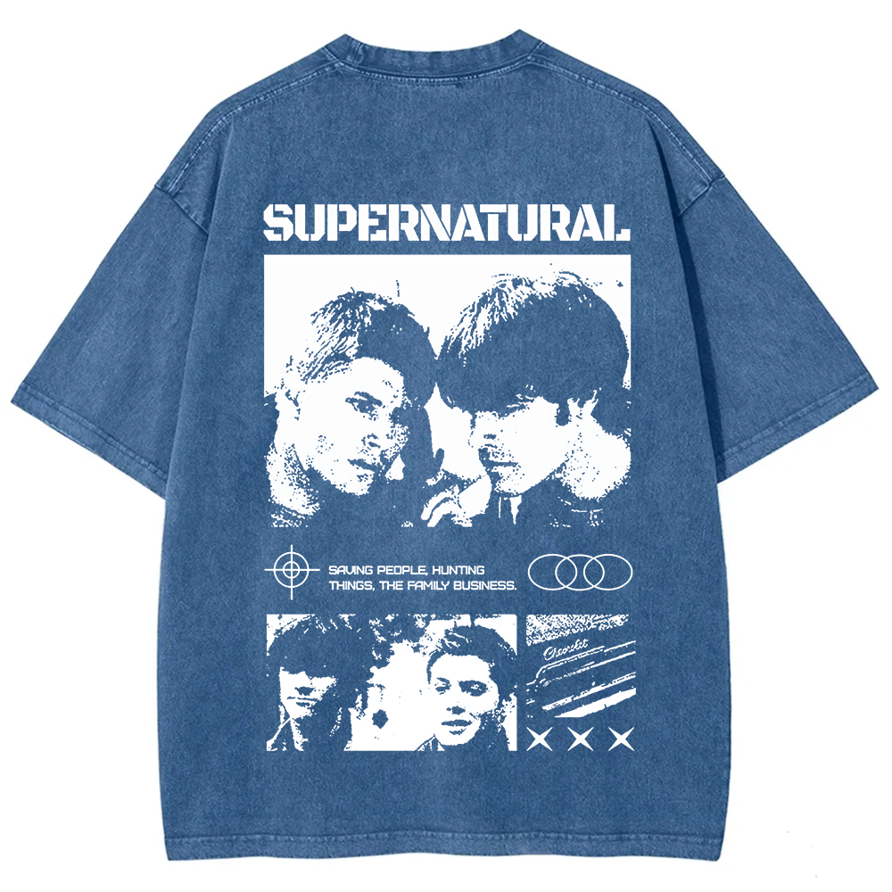 Supernatural TV Series Washed t-Shirt