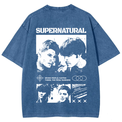 Supernatural TV Series Washed t-Shirt