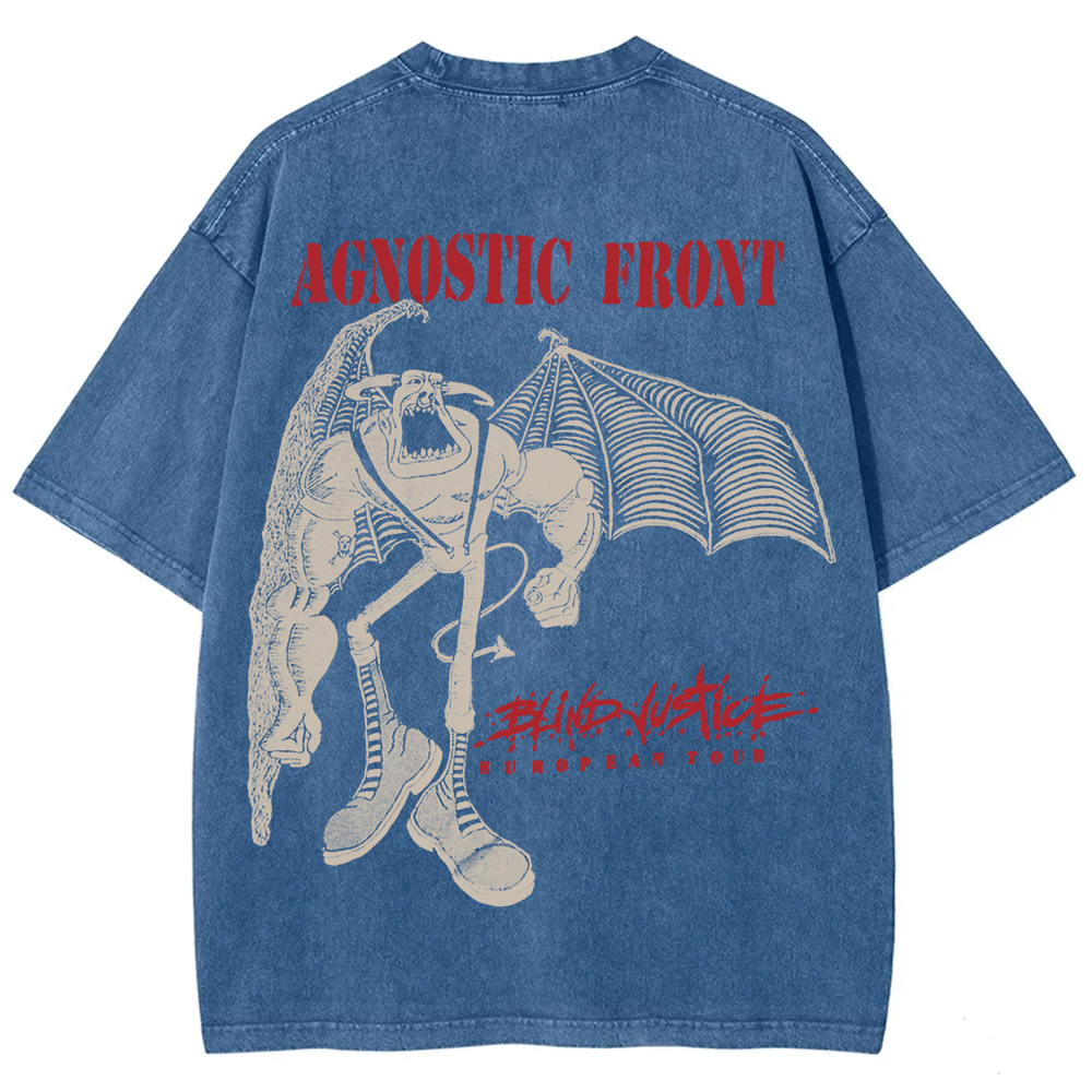 Agnostic Front Band Washed t-Shirt