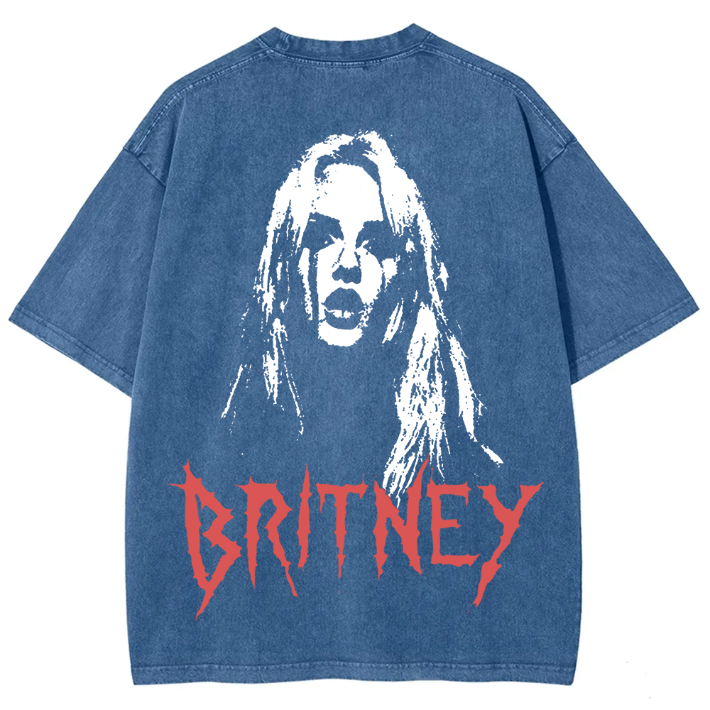 Britney Singer Washed t-Shirt