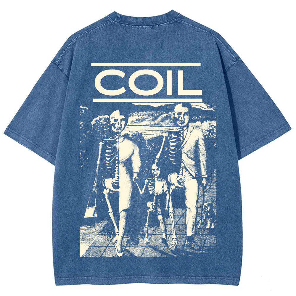Unisex Washed Coil Band t-Shirt