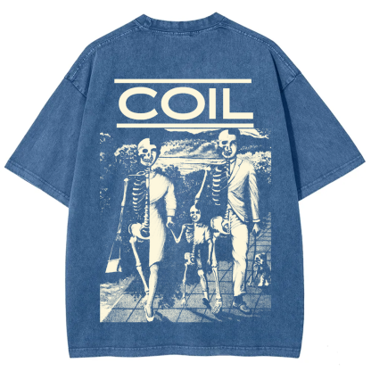 Unisex Washed Coil Band t-Shirt