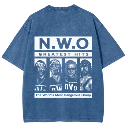 WCW NWO - Classic New World Order Washed t-Shirt