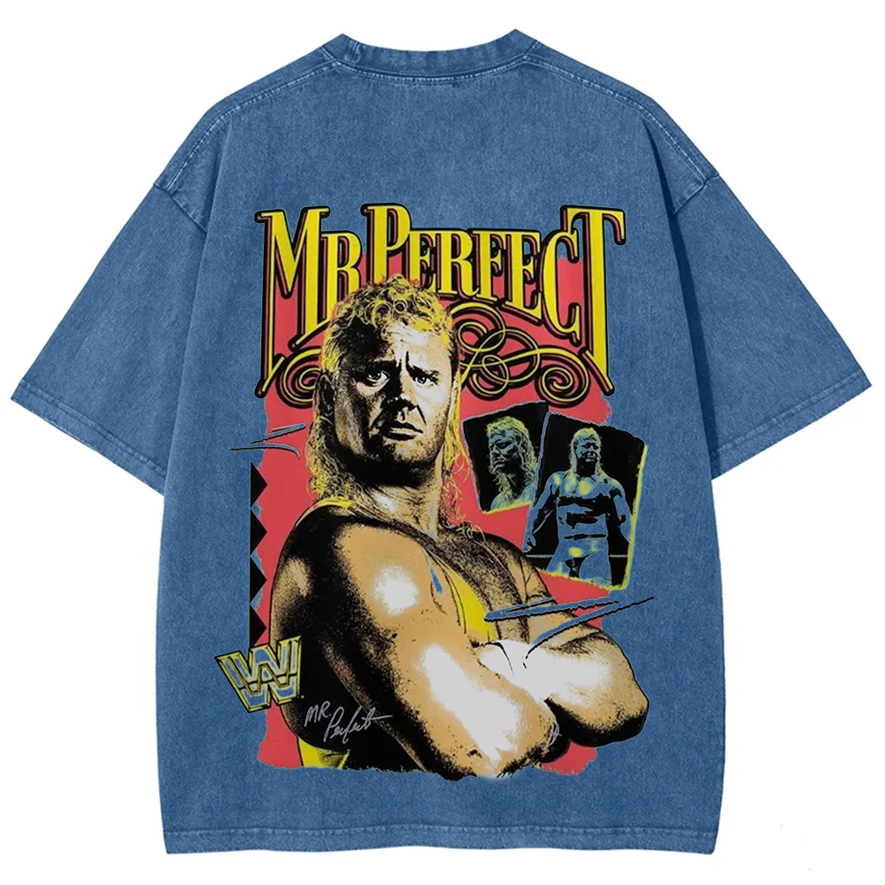 WWE Mr. Perfect Wrestling Casual Printed t-Shirt