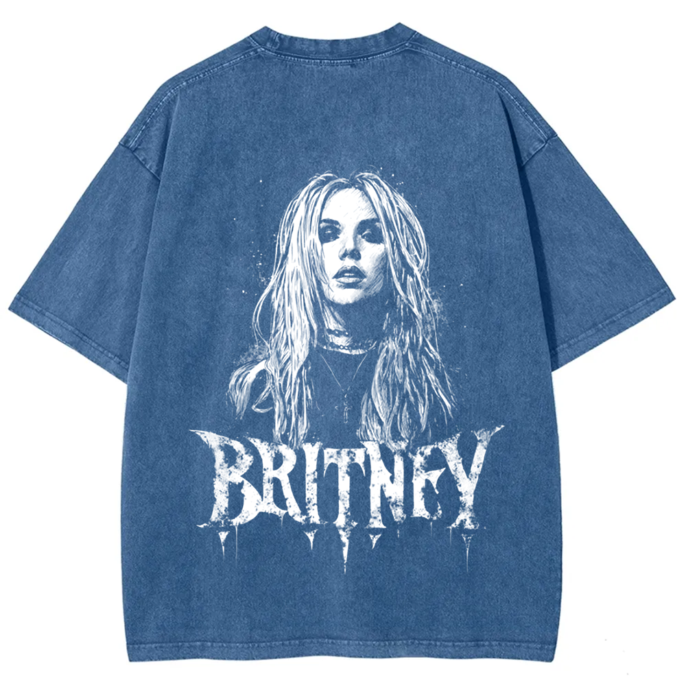 Unisex Vintage Washed   Britney Singer t-Shirt