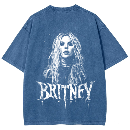 Unisex Vintage Washed   Britney Singer t-Shirt