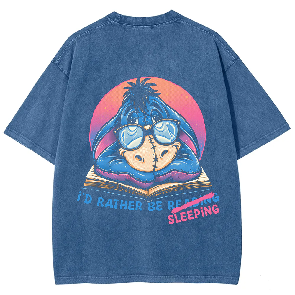 Unisex Vintage Washed Rather Be Sleeping  t-Shirt