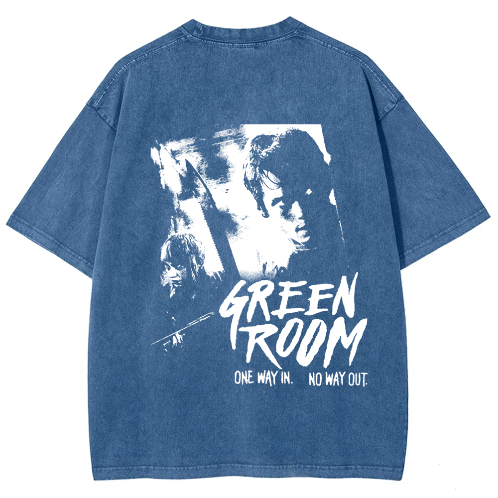 Unisex Vintage Washed  Green room horror movie 2015 t-Shirt