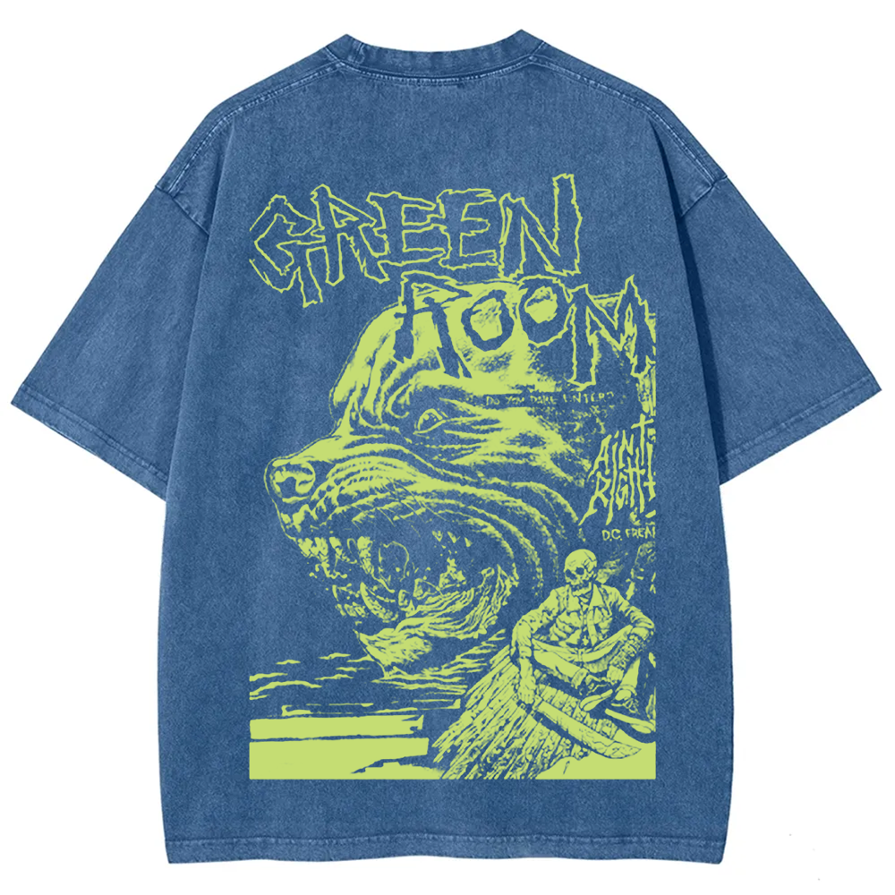 Unisex Vintage Washed  Green room horror movie 2015 t-Shirt