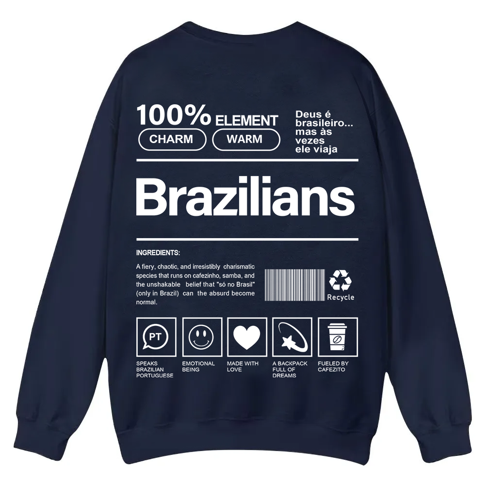 Brazilians Unisex Fit  Casual Crewneck Sweatshirt wearishow