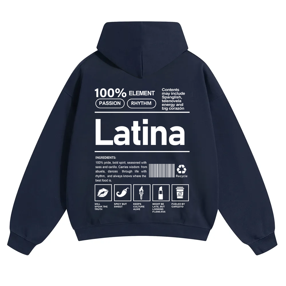 Latina Unisex Fit Color Hoodie wearishow