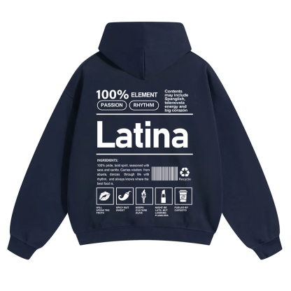 Latina Unisex Fit Color Hoodie wearishow