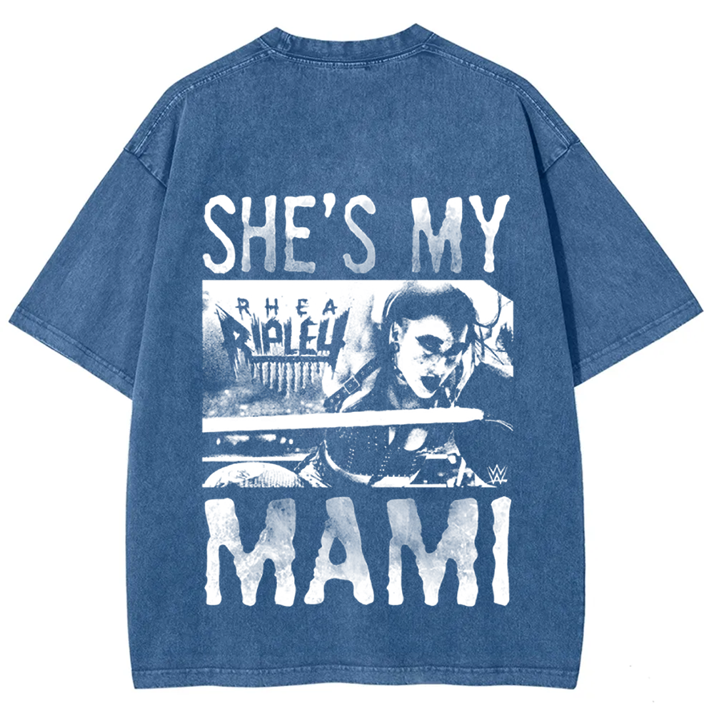 Unisex Vintage WWE Rhea Ripley "she is my mami " t-Shirt