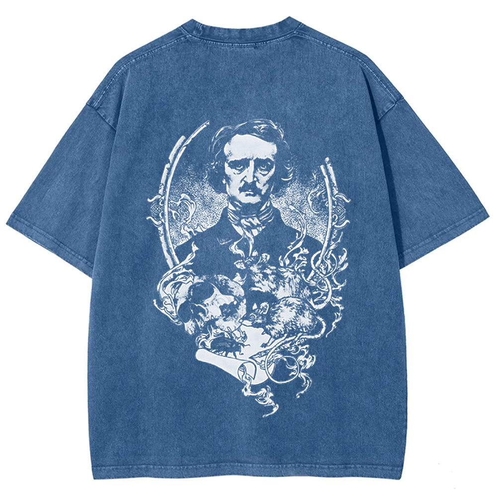 Unisex Vintage Funny Edgar Allan Poe Horror Writer t-Shirt