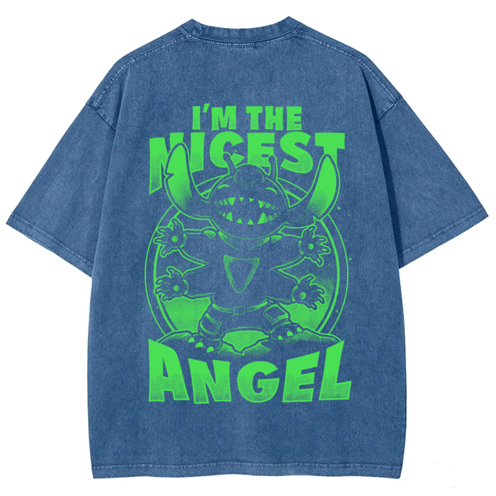 Unisex Vintage Cute Alien Nice Angel t-Shirt