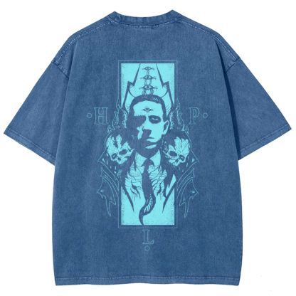 Unisex Vintage H.P. Lovecraft Celebrities  t-Shirt