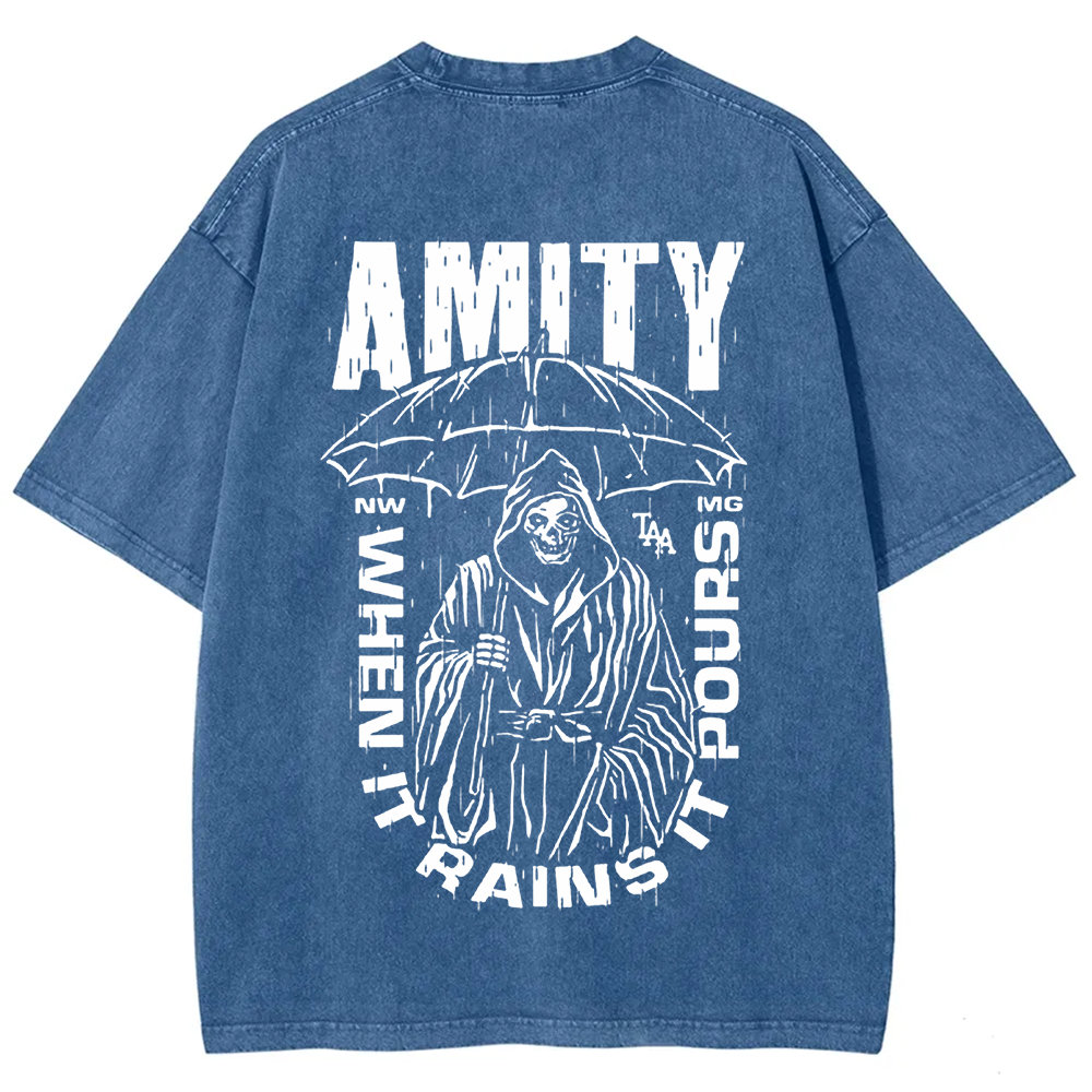 Unisex Vintage The Amity Affliction Band  t-Shirt