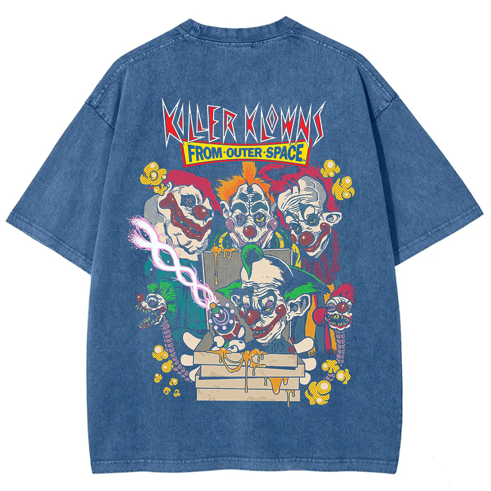 Unisex Vintage Killer Klowns from Outer Space Horror Movie t-Shirt