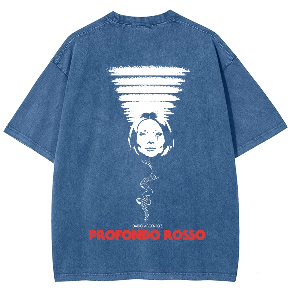 Unisex Vintage Deep Red Horror Movie t-Shirt