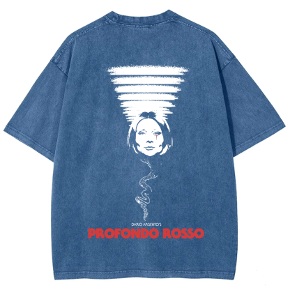 Unisex Vintage Deep Red Horror Movie t-Shirt