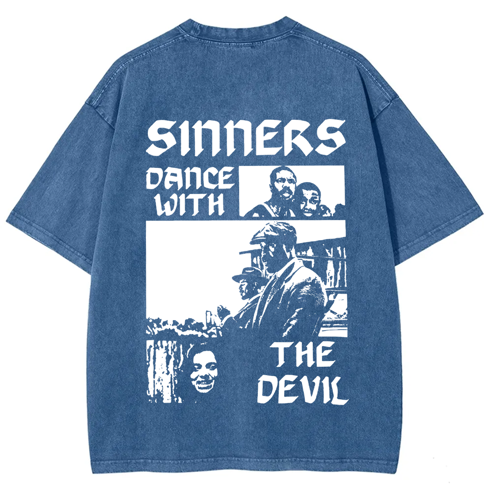 Unisex Vintage  Sinners Horror Movie t-Shirt