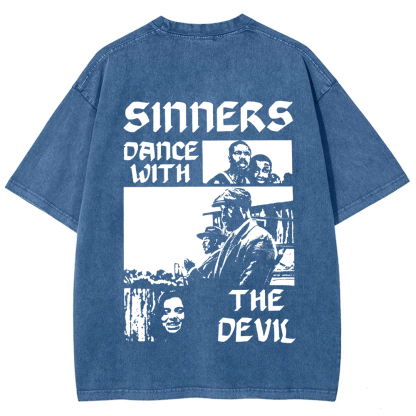 Unisex Vintage  Sinners Horror Movie t-Shirt