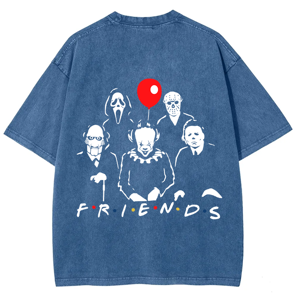 Unisex Vintage Friends Halloween SVG Horror Movie t-Shirt
