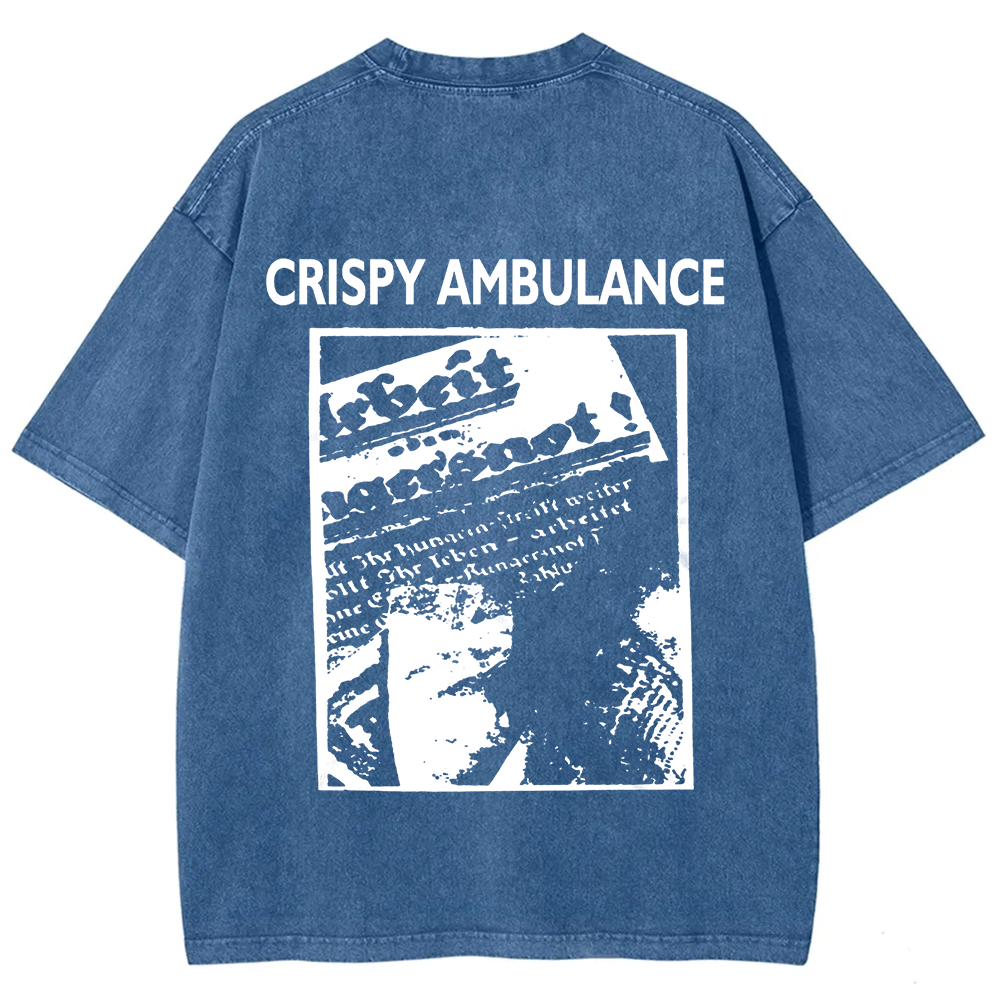 Unisex Vintage Crispy Ambulance Band t-Shirt