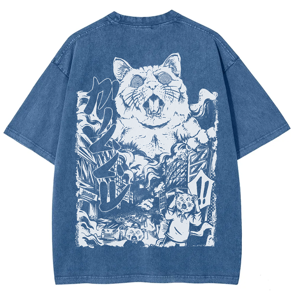 Unisex Vintage Monster Cat t-Shirt