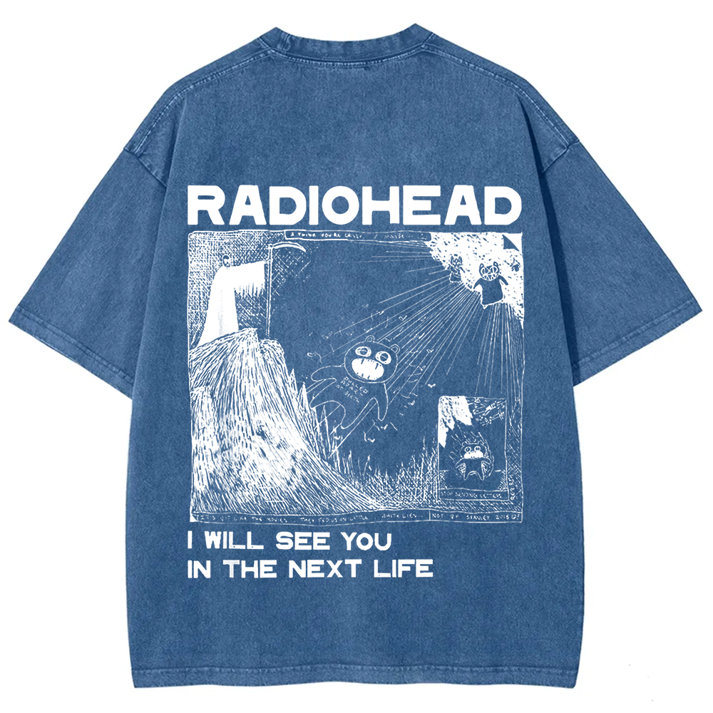 Unisex Vintage  Radiohead Band t-Shirt