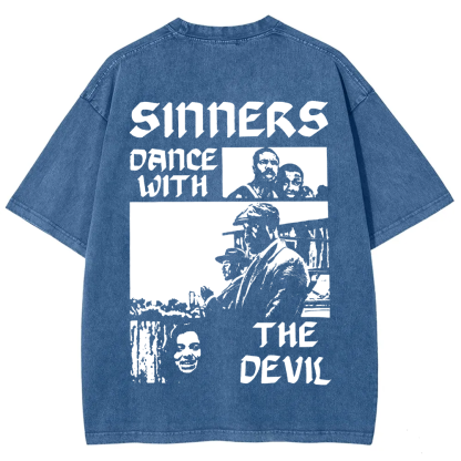 Unisex Vintage Sinners Horror Movie t-Shirt