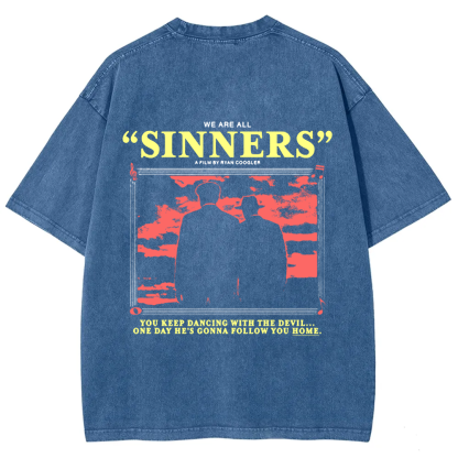 Unisex Vintage Sinners Horror Movie t-Shirt