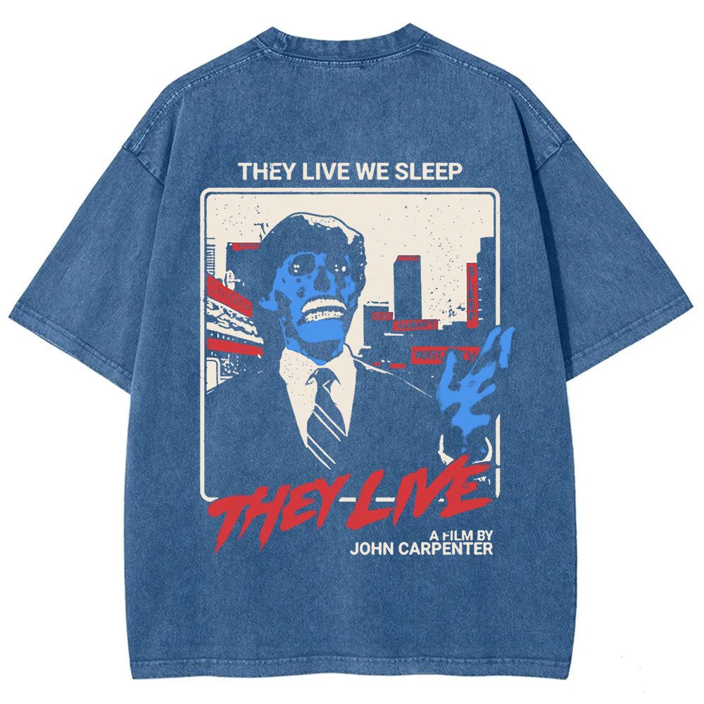 Unisex Vintage They Live horror movie  t-Shirt