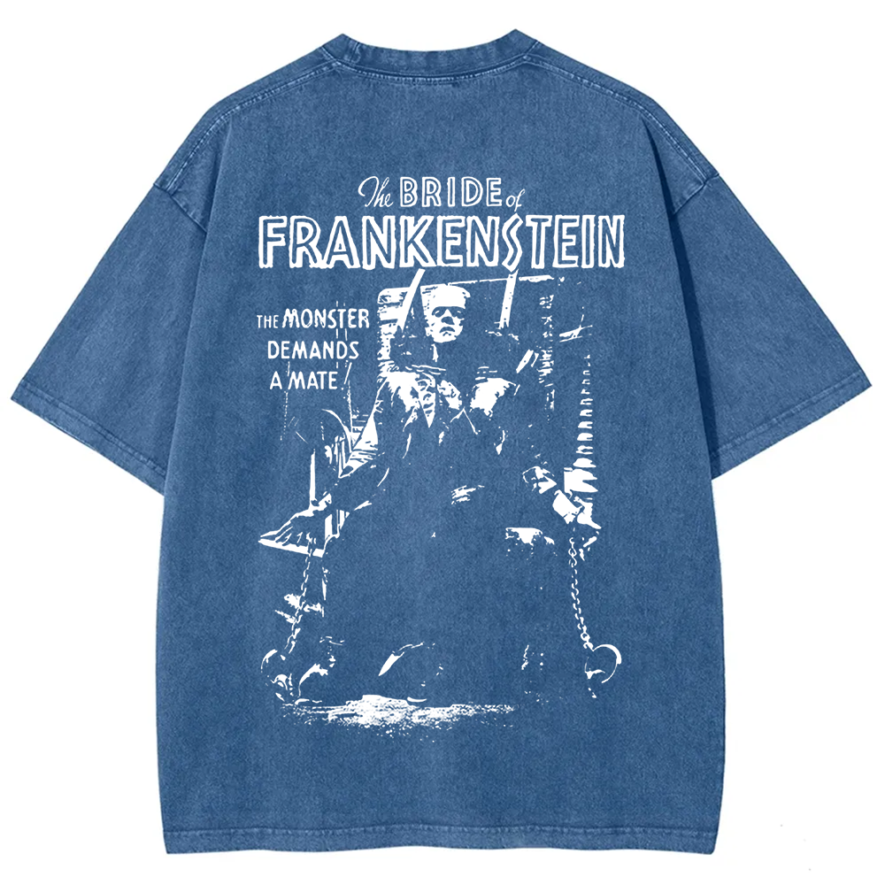 Unisex Vintage Bride of Frankenstein Horror Movie t-Shirt