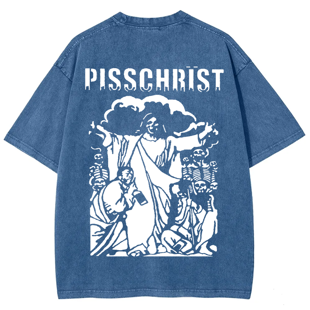 Unisex Vintage Pisschrist Band t-Shirt