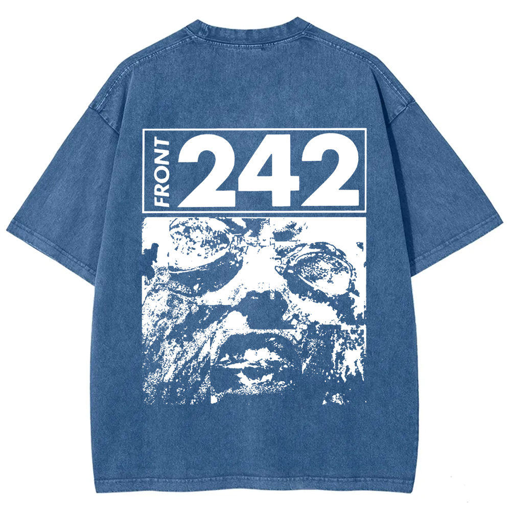 Unisex Vintage  Front 242 Rock Band  t-Shirt