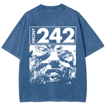 Unisex Vintage  Front 242 Rock Band  t-Shirt