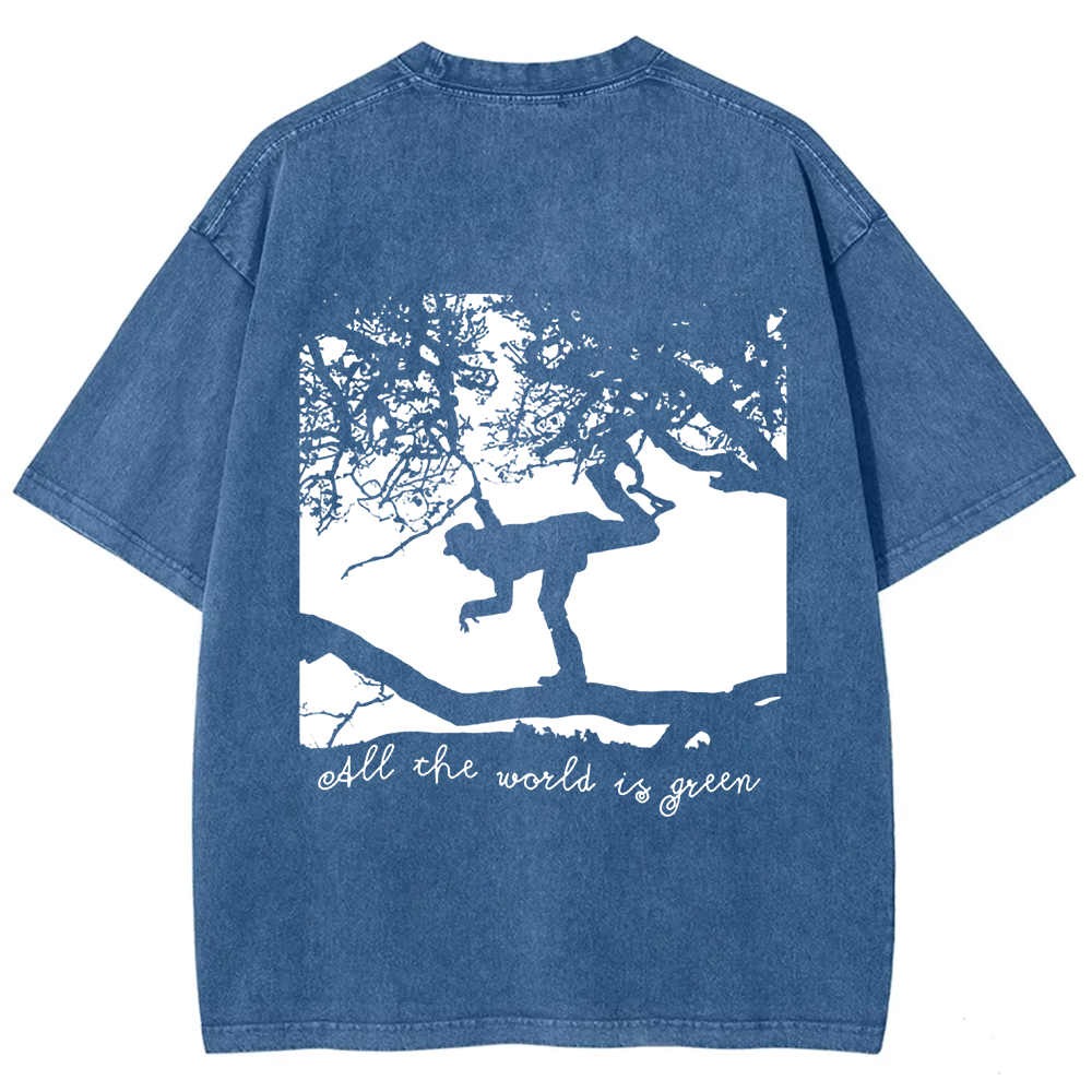 Unisex Vintage  Tom Waits - All the World is Green Music t-Shirt