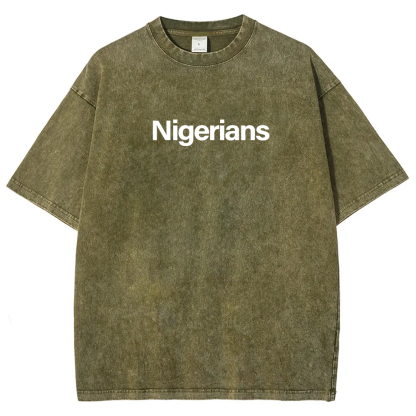 Nigerians Unisex Fit  Washed T-Shirt