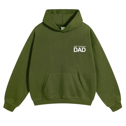 DAD Custom Solid Color Hoodie wearishow