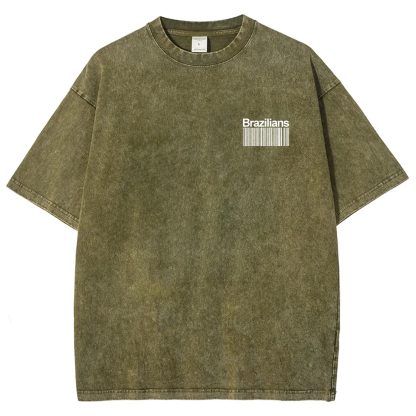 Brazilians Unisex Fit  Washed T-Shirt