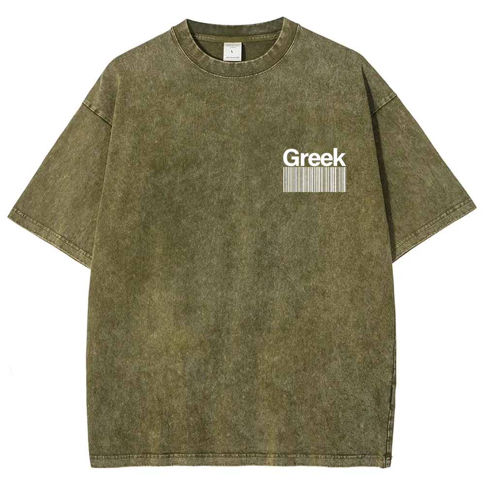 Greek Unisex Fit  Washed T-Shirt