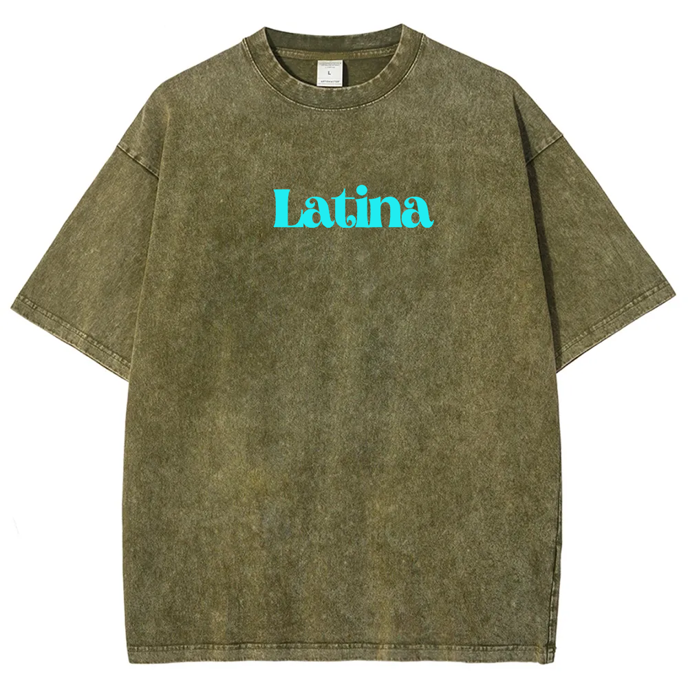 Latina Unisex Fit  Washed T-Shirt