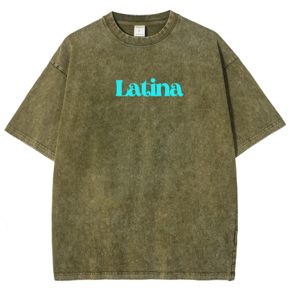 Latina Unisex Fit  Washed T-Shirt